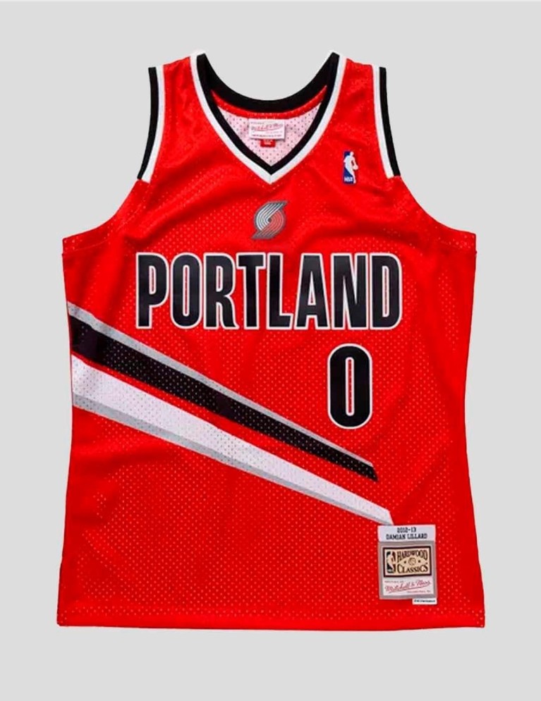 T-shirt MITCHELL & NESS portland trail blazers lillard swingman light gold